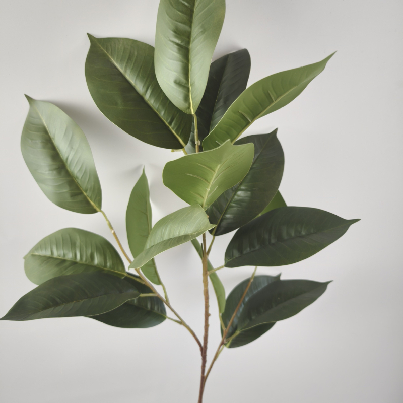 Ramură artificială magnolie cu frunze, 100–200 cm, decor pentru sufragerie și recuzită de fotografie