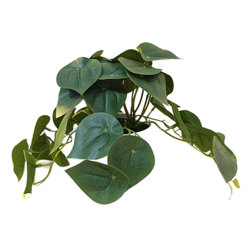 Pothos artificial într-un mic ghiveci, pentru balconul exterior și curte – decor plastic bonsai