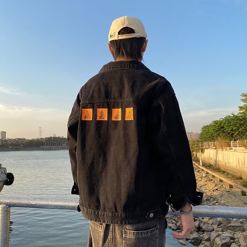 Jachetă din denim pentru bărbați, slim fit, 2025 – nou stil pentru primăvară-toamnă, casual pentru muncă