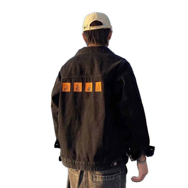 Jachetă din denim pentru bărbați, slim fit, 2025 – nou stil pentru primăvară-toamnă, casual pentru muncă