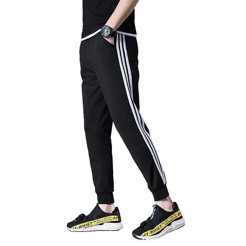 Pantaloni de sport pentru bărbați, primăvară-toamnă, stil coreean casual, lungi, plus size, cu buzunare multiple