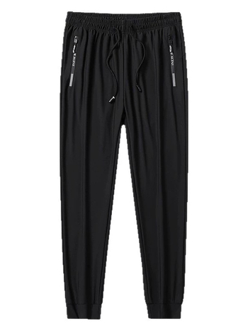 Pantaloni pentru bărbați din ice silk, subțiri și respirabili, uscare rapidă, sport, croială dreaptă, mărime mare