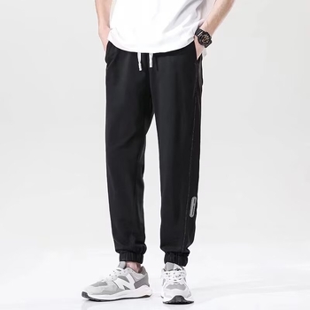 Pantaloni jogger pentru bărbați, gri deschis, croială lejeră, casual sport pants