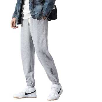 Pantaloni jogger pentru bărbați, gri deschis, croială lejeră, casual sport pants