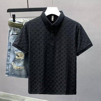 Tricou polo pentru bărbați, vară, mânecă scurtă, cu guler, croială lejeră, material ușor