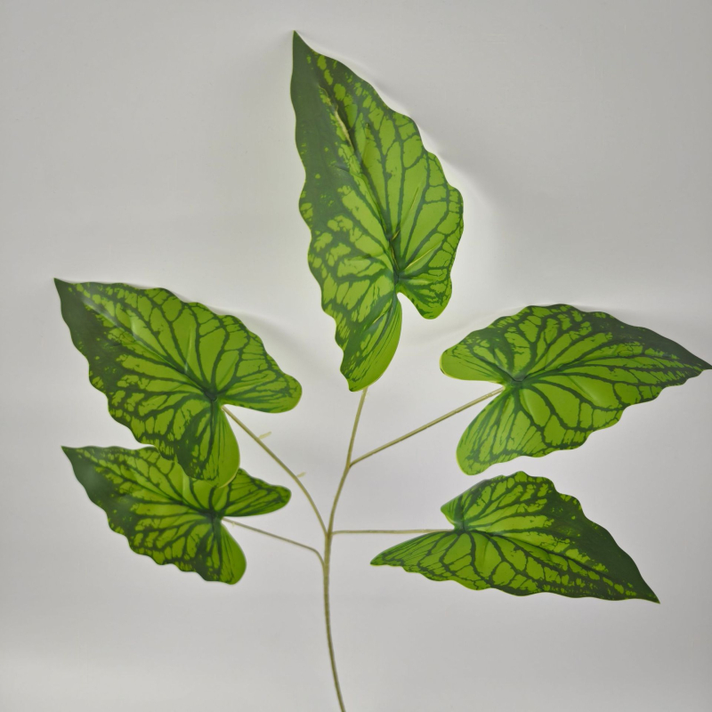 Flori artificiale imprimate în 3D, în stil pădure, pentru fundal de nuntă cu plante verzi; aranjament de perete pentru decorul casei, sufrageriei și hotelului