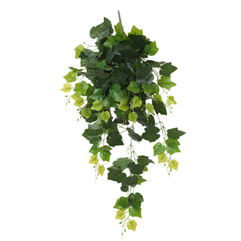 Plantă verde artificială cu viță suspendată, decor de perete pentru living