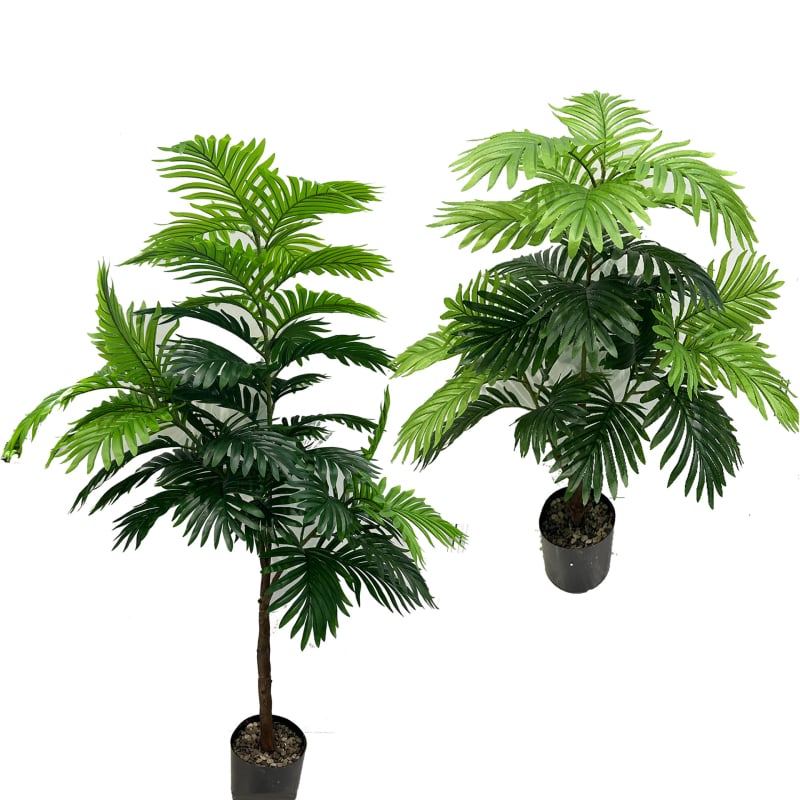Bonsai palm artificial, turtle leaf frunze, 66 cm, plantă decorativă de interior
