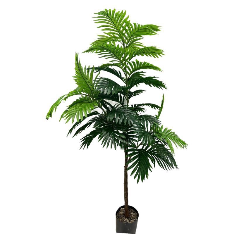 Bonsai palm artificial, turtle leaf frunze, 66 cm, plantă decorativă de interior
