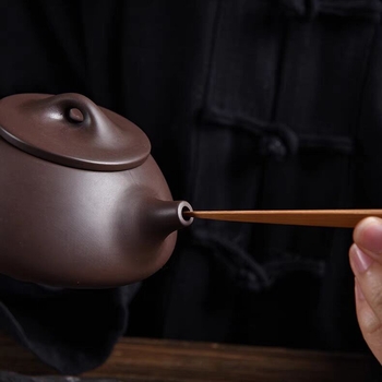 Set de instrumente din bambus natural carbonizat pentru ceai: ac de ceai, lingură de ceai, pernă pentru ceai, accesorii pentru ceremonia ceaiului, unelte japoneze pentru matcha, curățător pentru gurile ceainic