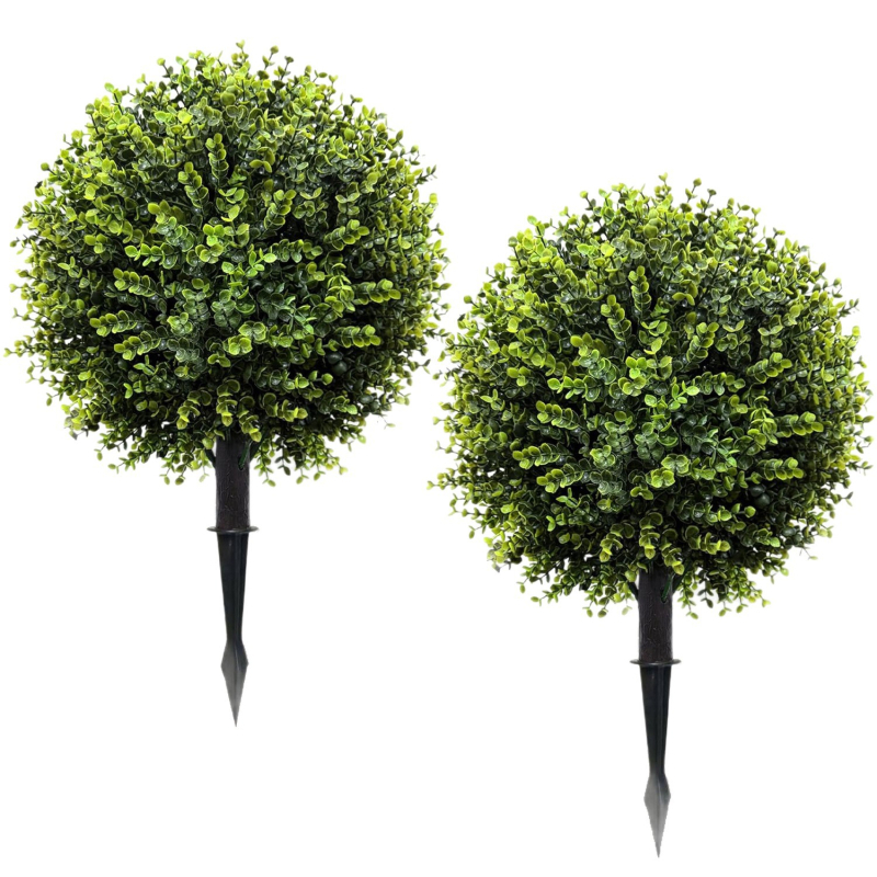 Ramură artificială de eucalipt pentru grădină și decor interior, 30–100 cm