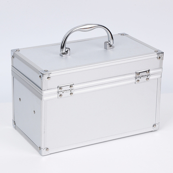 Cutie pentru medicamente de 10 inch, din aliaj de aluminiu, cu mai multe compartimente, pentru familie și mașină, trusă portabilă de prim ajutor
