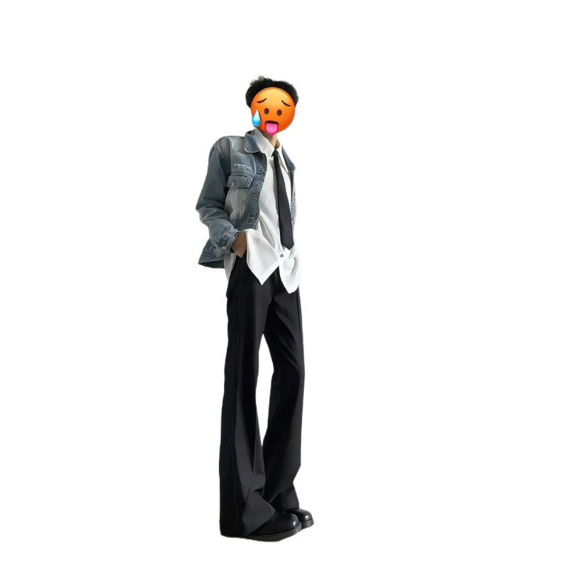 Cleanfit pantaloni bărbați cu căptușeală din fleece, groși și ușor evazați, casual cu croială dreaptă pentru toamnă–iarna, lejeri și care subțiază silueta