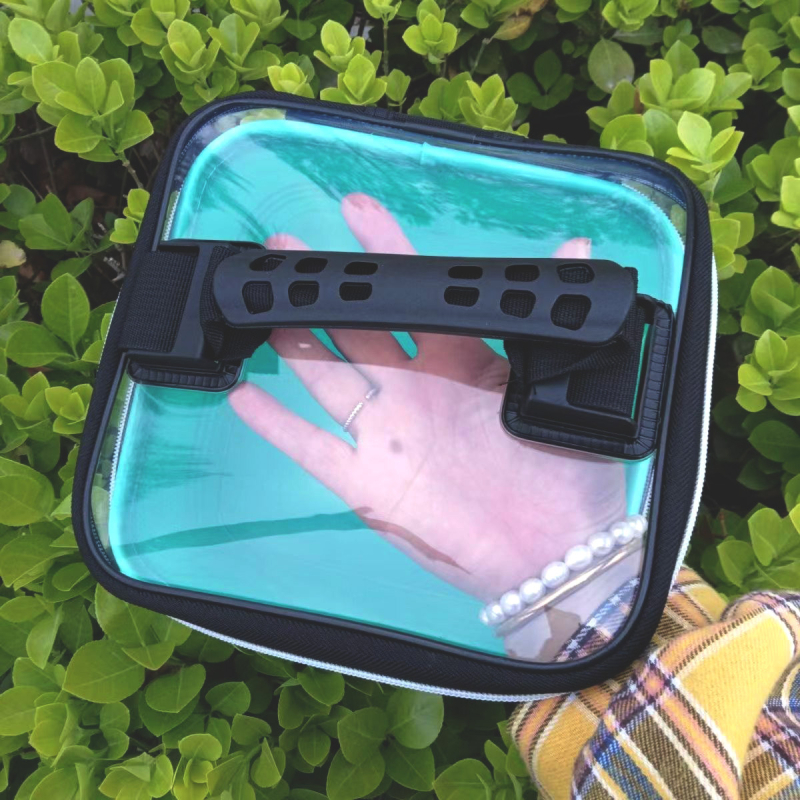 Cutie EVA pentru pescuit, depozitare pentru cârlige și momeli, organizator de accesorii, negru-verde, dimensiuni 21.5 × 21.5 × 24 cm