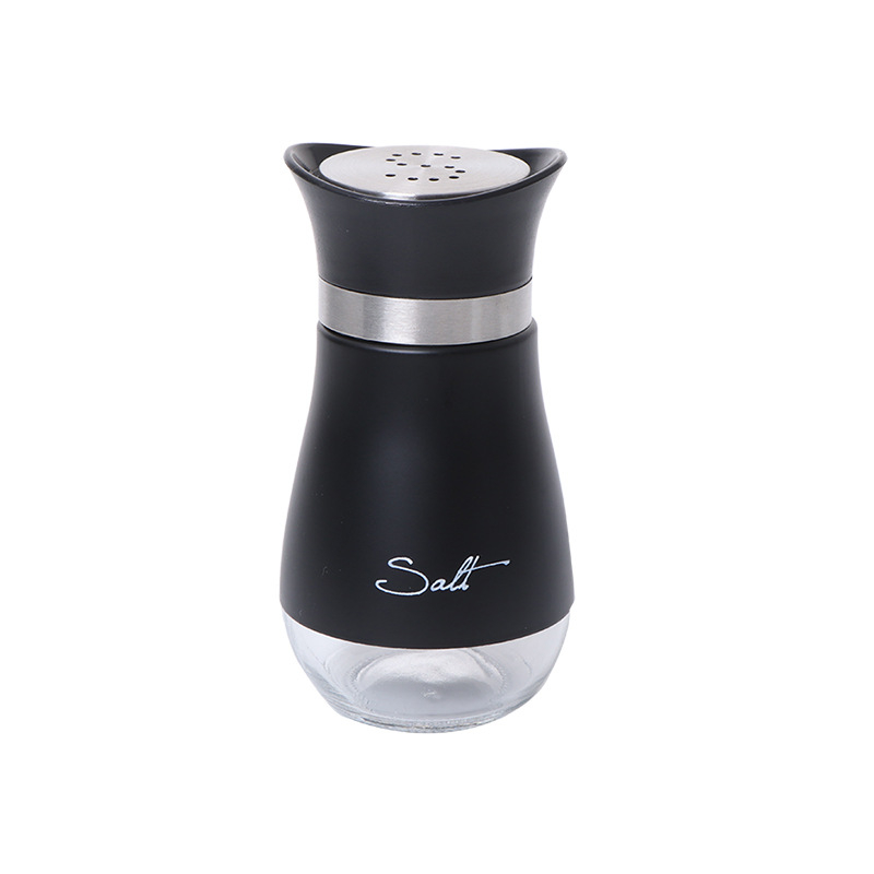 Set de borcane pentru condimente din oțel inoxidabil, design modern minimalist, borcan de control al sării prin apăsare 0,5 g