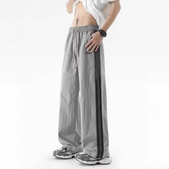 Pantaloni casual pentru bărbați, toamnă, croi drept și larg, stil urban