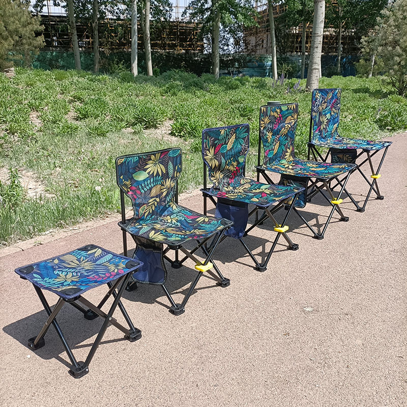 Scaun pliabil pentru pescuit în aer liber, cu țesătură Oxford, confortabil pentru camping, picnic și schițe de desen