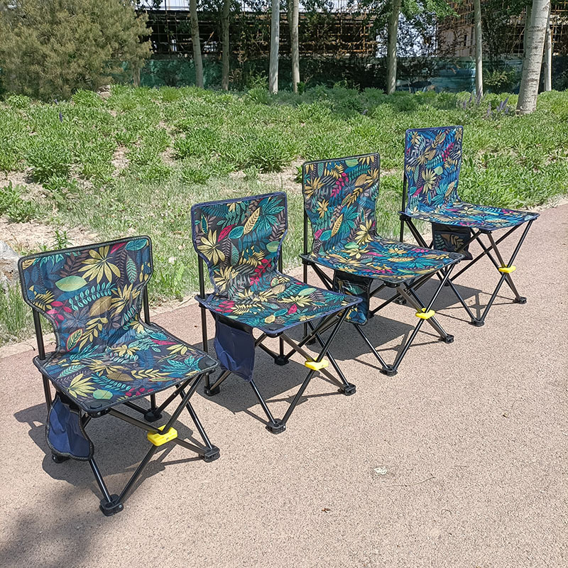 Scaun pliabil pentru pescuit în aer liber, cu țesătură Oxford, confortabil pentru camping, picnic și schițe de desen