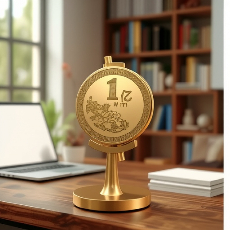 Ornament rotativ din alamă pentru mașină, birou și măsuță de cafea — design minimalist modern