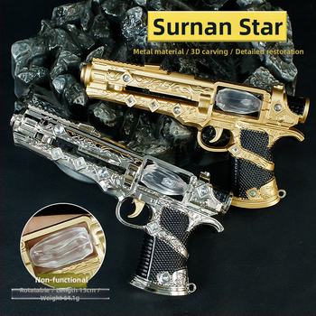 13 cm strieborný kovový model Surnan Star – figúrka z liatiny, herný suvenír