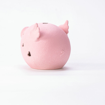 Purcel ceramic minimalist pentru aromaterapie, ornament decorativ cu lumânare