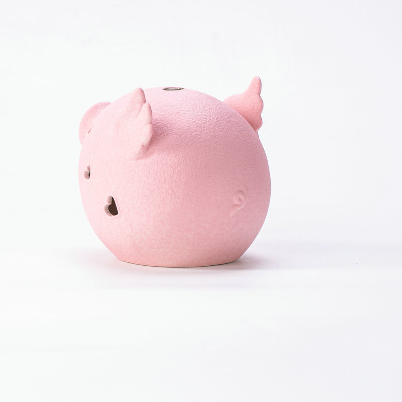 Purcel ceramic minimalist pentru aromaterapie, ornament decorativ cu lumânare