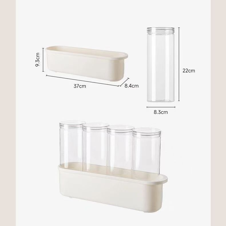 Recipient plastic sigilat cu capac PP transparent, alimentar, 300 ml, pentru gustări, bomboane și biscuiți