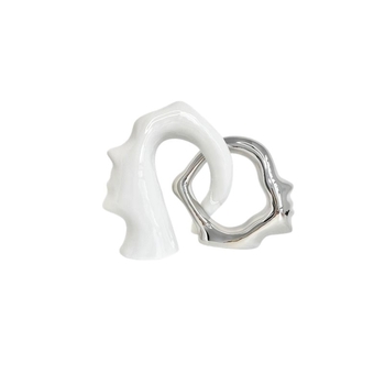 Vază decorativă ceramică nordică, stil modern minimalist, pentru sufragerie