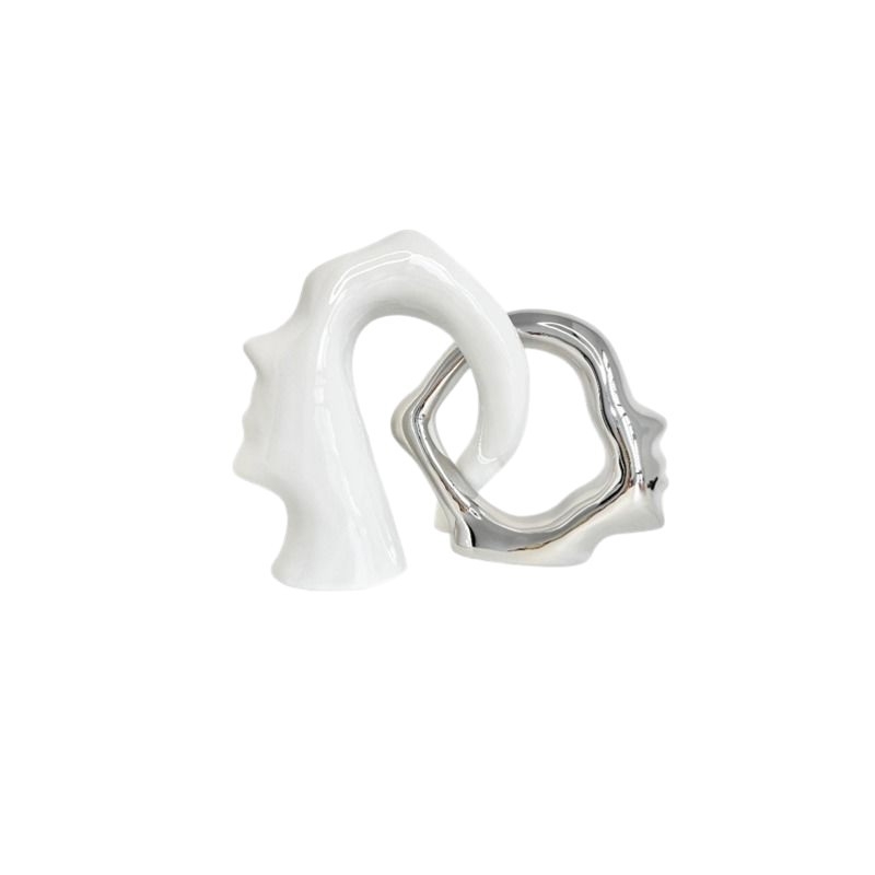 Vază decorativă ceramică nordică, stil modern minimalist, pentru sufragerie