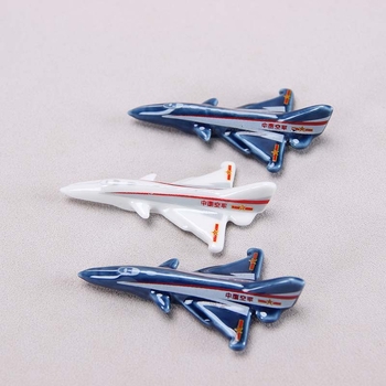 Decorațiune avion din porțelan, ornament ceramic cu suport pentru pixuri și suport pentru bețișoare, pentru birou și casă