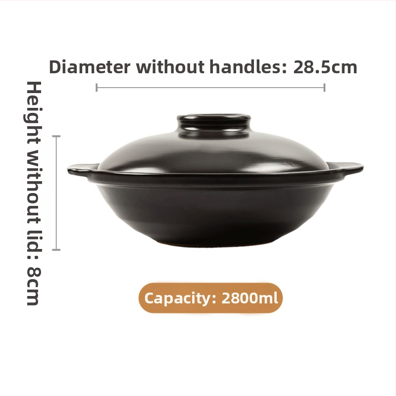 Глинен съд за газова печка, устойчив на високи температури, за супи и яхнии, керамичен съд за готвене на ориз