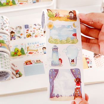 Washi szalag Fat Planet 2.0 Season 2 – 12 kreatív, aranyos DIY napló dekorációs matricák