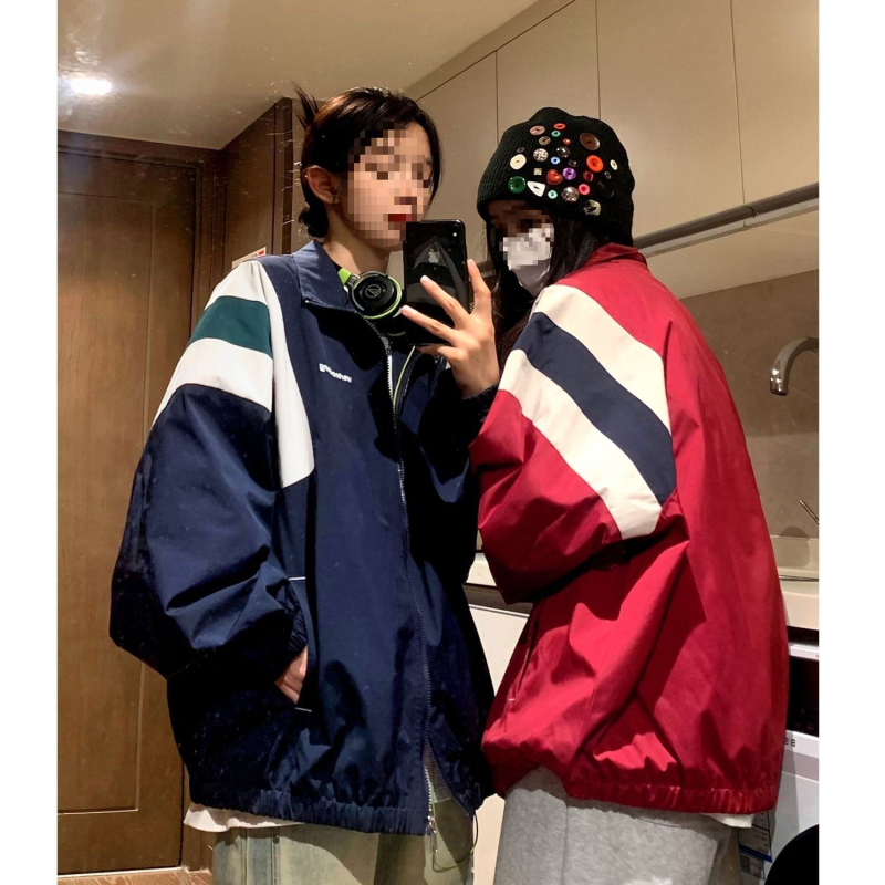 Geacă windbreaker hip-hop american pentru bărbați și cupluri, primăvară-toamnă, Cleanfit