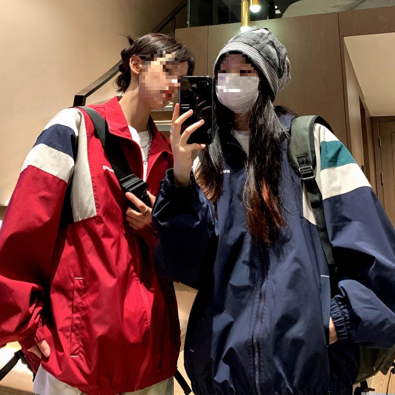Geacă windbreaker hip-hop american pentru bărbați și cupluri, primăvară-toamnă, Cleanfit