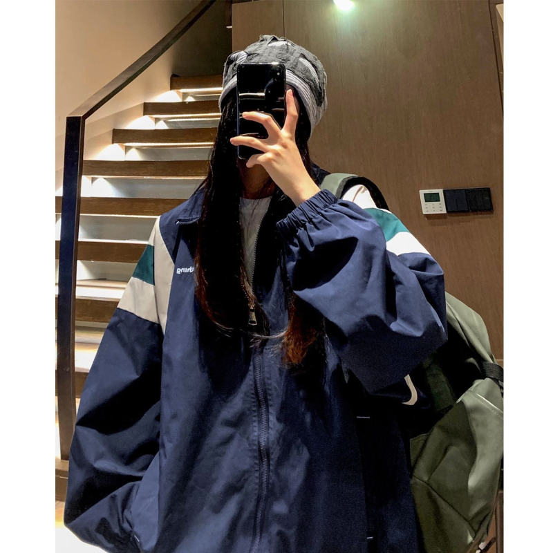 Geacă windbreaker hip-hop american pentru bărbați și cupluri, primăvară-toamnă, Cleanfit