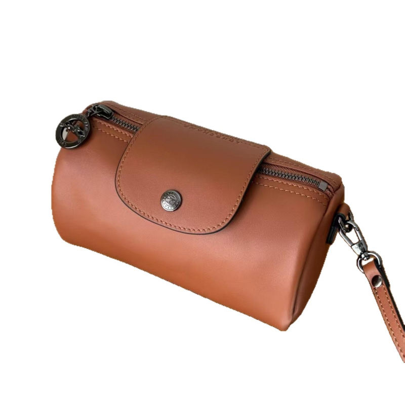 Geantă de umăr cilindrică din PU, formă de pernă — geantă crossbody pentru femei, casual și la serviciu, design la modă și versatil