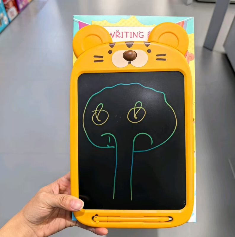 Model nou 2026, Tablă de desen și scriere pentru copii de 10 inch, suprafață de desen colorată, tabletă electronică de desen cu husă dură