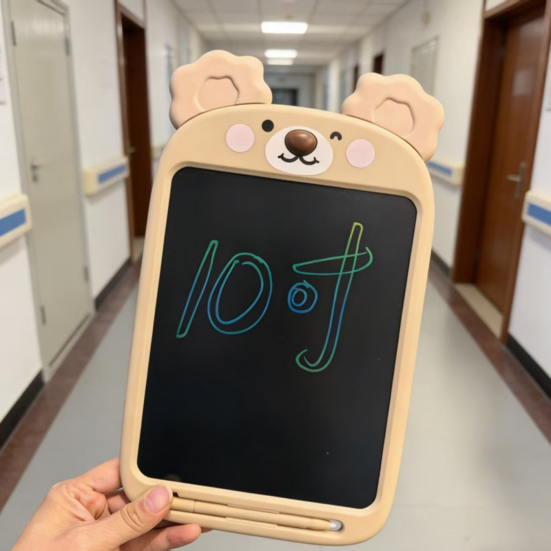 Model nou 2026, Tablă de desen și scriere pentru copii de 10 inch, suprafață de desen colorată, tabletă electronică de desen cu husă dură