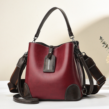 Γυναικεία τσάντα κουβά – κομψή νυφική crossbody, μεγάλη χωρητικότητα, PU δέρμα, μοντέλο 2026