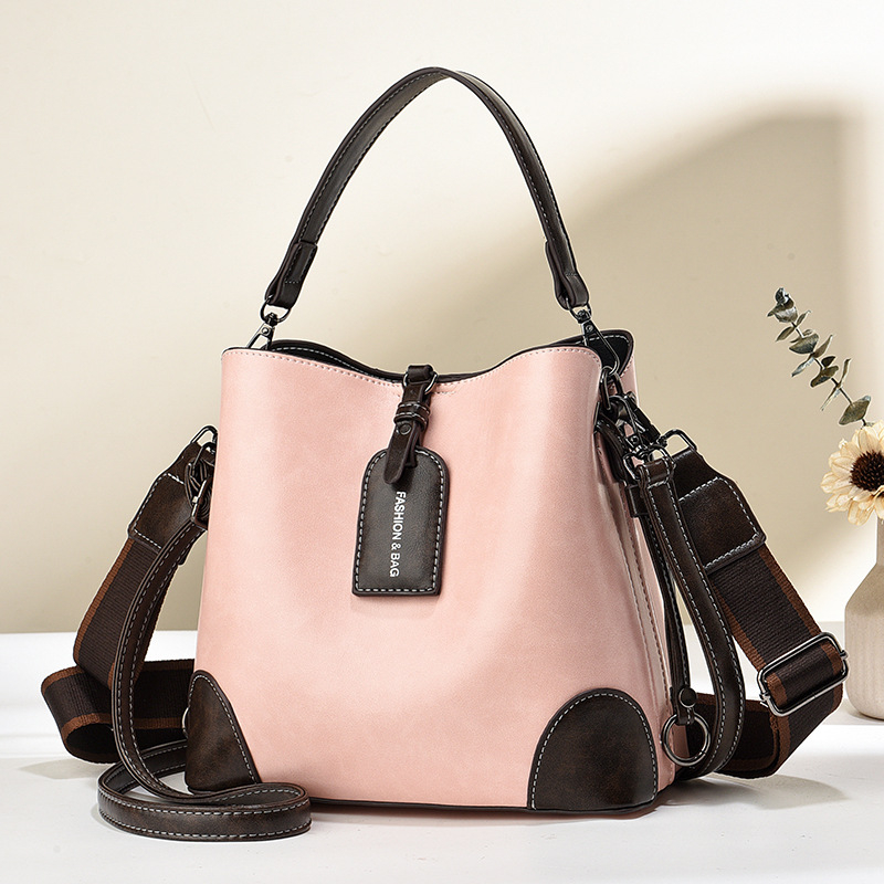 Γυναικεία τσάντα κουβά – κομψή νυφική crossbody, μεγάλη χωρητικότητα, PU δέρμα, μοντέλο 2026