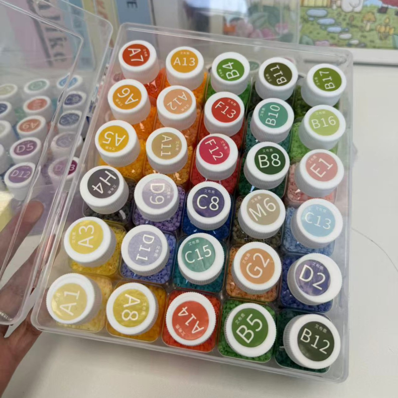 Cutie de depozitare multifuncțională pentru mărgele, cu compartimente separate pentru mărgele și accesorii, organizator transparent pentru bijuterii, cutie rezistentă la praf