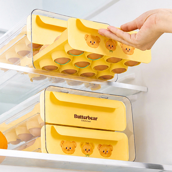 Modern Housewife Butter Bear Δοχείο αποθήκευσης αυγών, Οργανωτής αυγών τύπου συρταριού