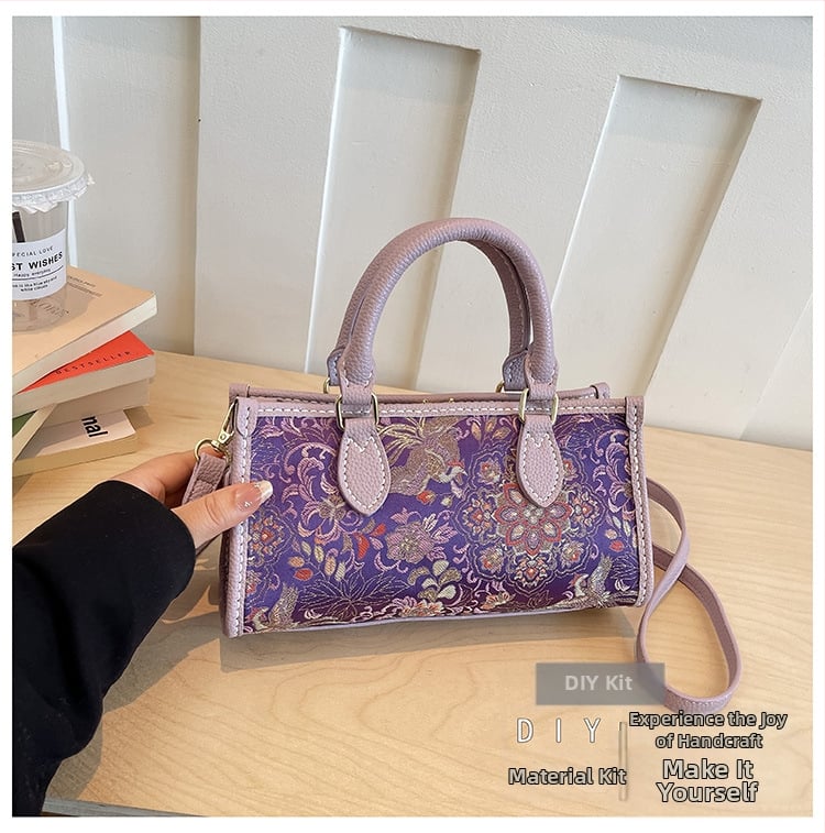 Dámska štvorcová kabelka Miyoshi, malá štvorcová taška, sada na výrobu látok, ručne vyrobená crossbody kabelka