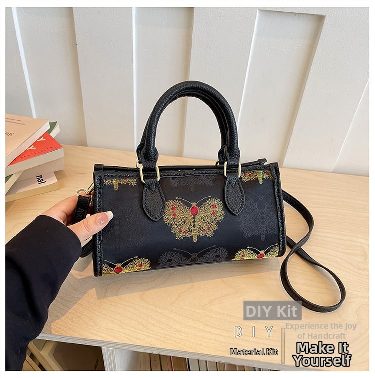 Dámska štvorcová kabelka Miyoshi, malá štvorcová taška, sada na výrobu látok, ručne vyrobená crossbody kabelka