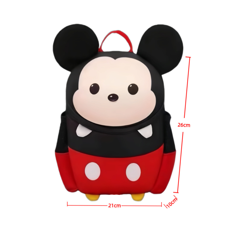 Gyerek hátizsák oroszlán alakú Mickey és Minnie figurákkal, két vállpántos