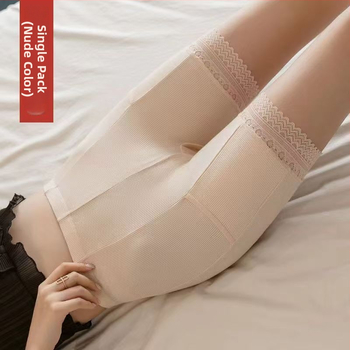 Dámske letné tenké čipkované bezpečnostné šortky s vreckami, plus size, decentné zakrytie, trištvrťové dĺžka, sexi