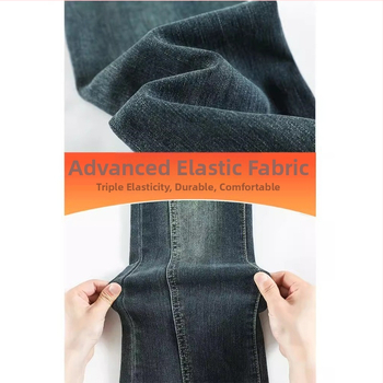 Dámske džínsy s vysokým pásom a mikro-volneným strihom, cementovo šedá, slim fit, dlhé nohavice do podkovy