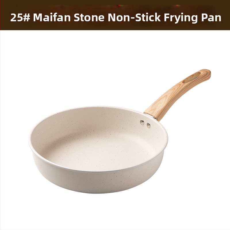 Τηγάνι Maifan Stone, αντικολλητικό, πολλαπλών χρήσεων με επίπεδο πυθμένα, κατάλληλο για εστίες αερίου και επαγωγής