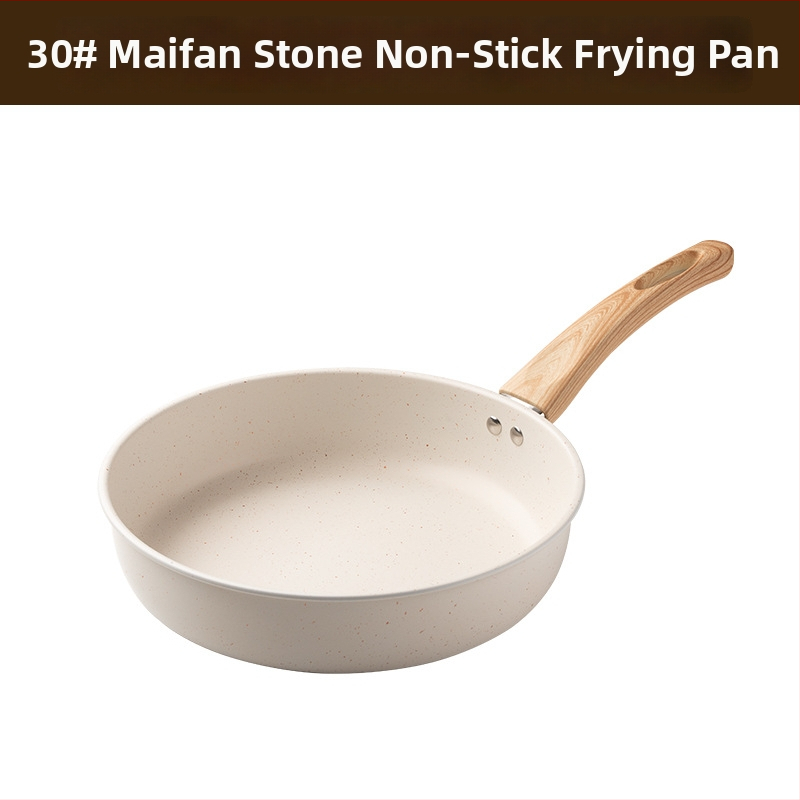 Τηγάνι Maifan Stone, αντικολλητικό, πολλαπλών χρήσεων με επίπεδο πυθμένα, κατάλληλο για εστίες αερίου και επαγωγής