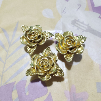 Λαβή επίπλων Brass Rose για συρτάρια και πόρτες ντουλάπας